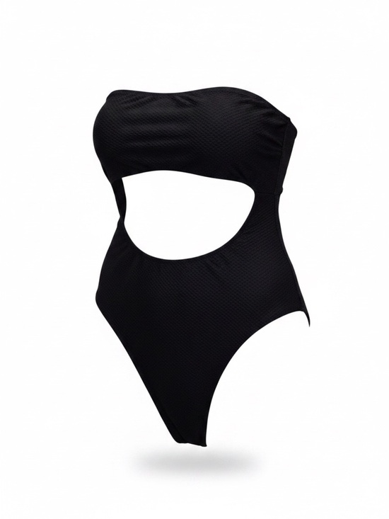 aerie Other - Aerie One Piece Full Coverage Swimsuit | Black Textured | XXL Long / Tall NWT
